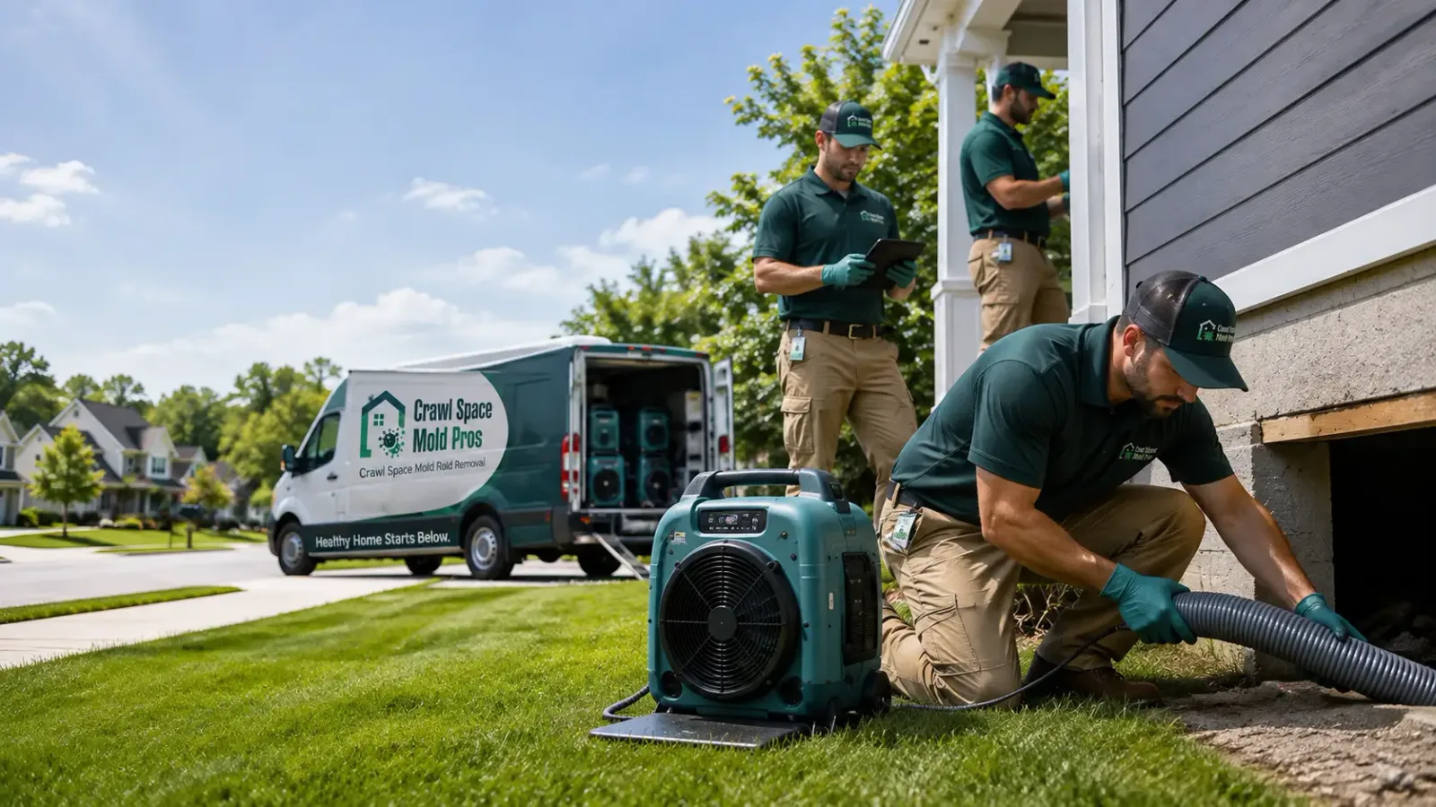 Crawl Space Mold Removal in Branscomb, CA